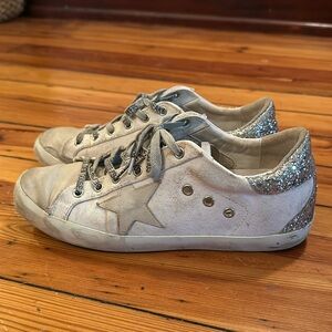 Golden Goose Women’s Superstar Sparkle Sneakers Size 9